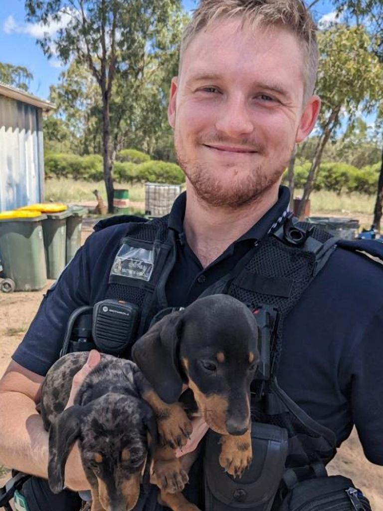 Constable Matthew Arnold, 26, was also fatally shot while attending the property. Picture: Facebook