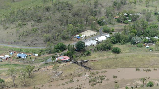 Woolooga from the air yesterday. 2013 aerial flood pictures of Gympie. Photo Craig Warhurst / The Gympie Times