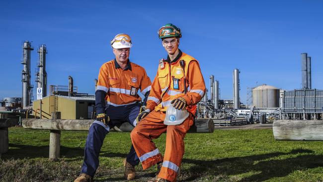 Thomas Mutimer is the fourth generation in his family to work at Esso’s Gippsland operations. Picture: Wayne Taylor