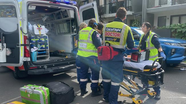 Paramedics treated the boy at the scene. Picture: Supplied / CareFlight