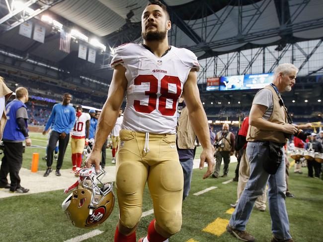 NRL star Jarryd Hayne was one Aussie to break into the NFL, playing a number of games for the San Fransisco 49ers. Picture: Gregory Shamus/Getty Images)