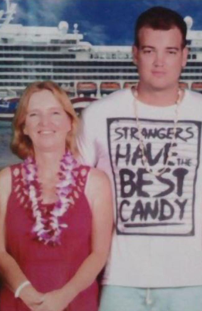 Jonathan Crabtree (right) with his mother Maree.