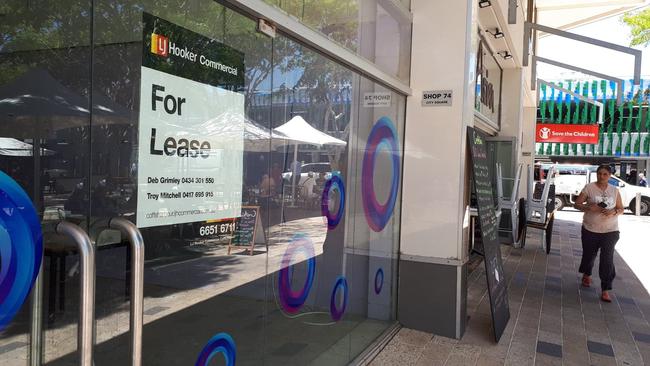 Empty shops in the Coffs Harbour CBD