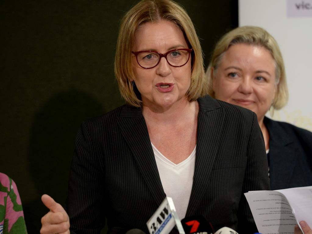 Jacinta Allan accused the Coalition of negotiating in ‘bad faith’ over hate speech laws. Picture: Andrew Henshaw