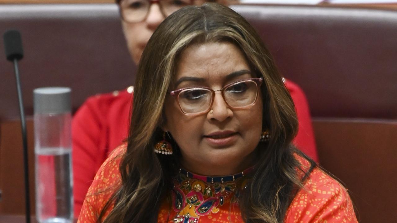 Senator Mehreen Faruqi called out the abuse on Tuesday. Picture: NCA NewsWire / Martin Ollman