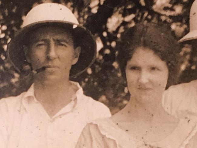 Gladys Baker (right) with her husband Bill in the 1930s. Gladys Baker is the subject of a book by Toowoomba woman Althea Martel.