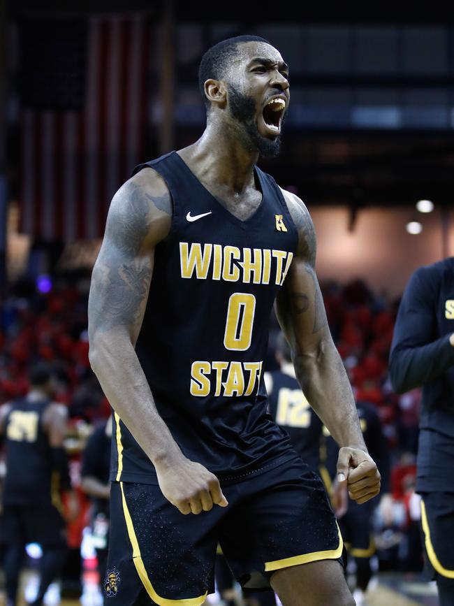 Kelly during his college years at Witchita State. Picture: Getty Images