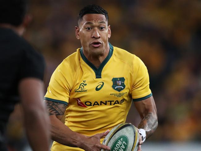 NSW and Wallabies star Israel Folau will re-sign with Australian rugby. Picture: Brett Costello