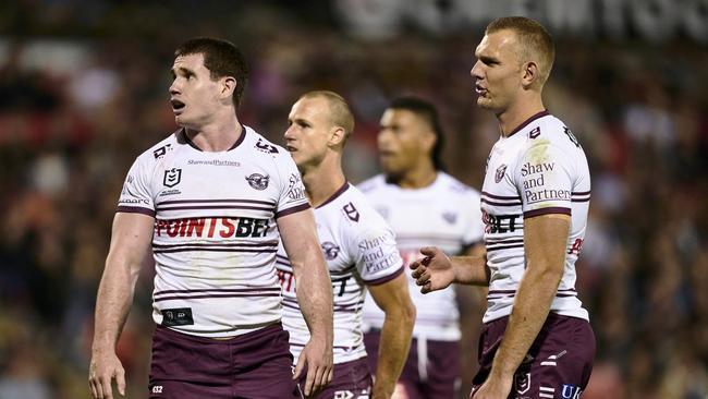 The Sea Eagles barely turned up. Photo by Brett Hemmings/Getty Images