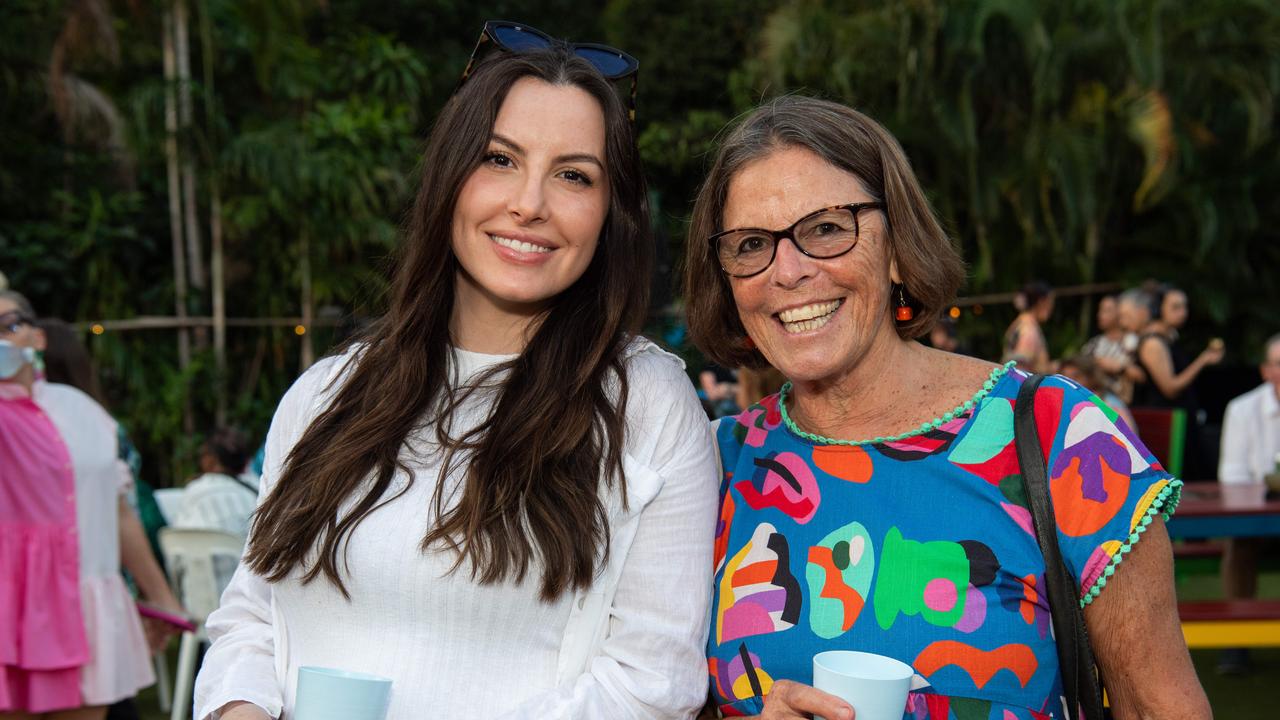 Saskia Salvestro and Penny Brown at the 2024 National Indigenous Fashion Awards (NIFA). Picture: Pema Tamang Pakhrin