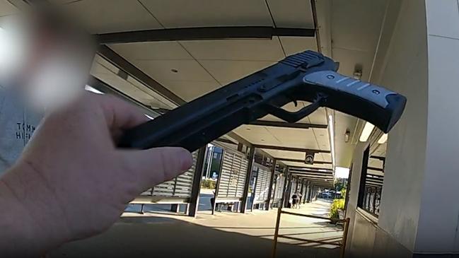 A 14-year-old Pacific Pines boy was dealt with under provisions of the Youth Justice Act for commit public nuisance and going armed to cause fear at a Helensvale bus station in July. QP2301204270