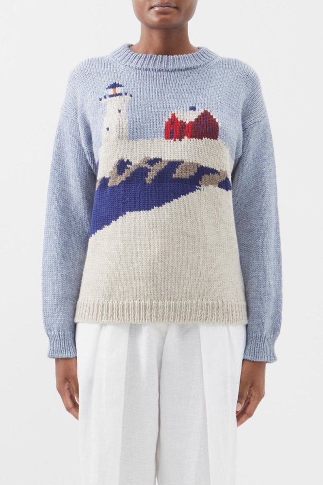 <p>The most charming jumper, just the thing for an unplugged, board games and charades for entertainment holiday.</p><p><strong>SHOP NOW:</strong> Bode lighthouse jumper, $1,421 from <a href="https://www.matchesfashion.com/au/products/Bode-Highland-Lighthouse-intarsia-wool-sweater--1502381" target="_blank" rel="nofollow noopener"><strong>Matches Fashion</strong></a></p>