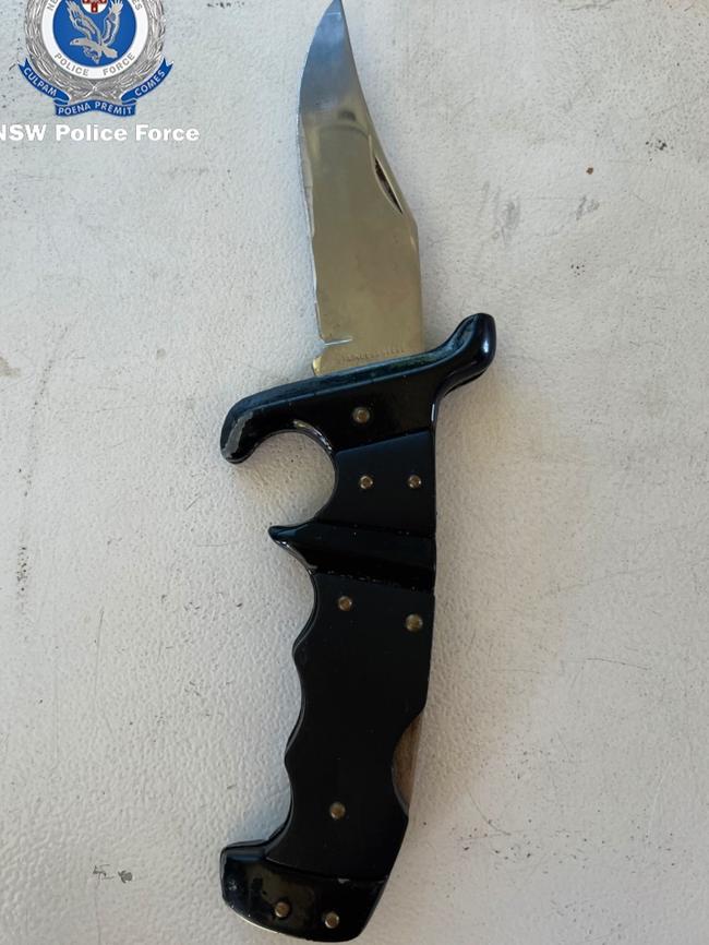 The police raid uncovered a stash of weapons in the Bamforths’ house. Picture: NSW Police