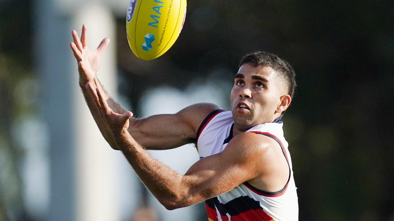 Tyson Stengle of the Crows looks ready replace Eddie Betts in Adelaide’s forward line