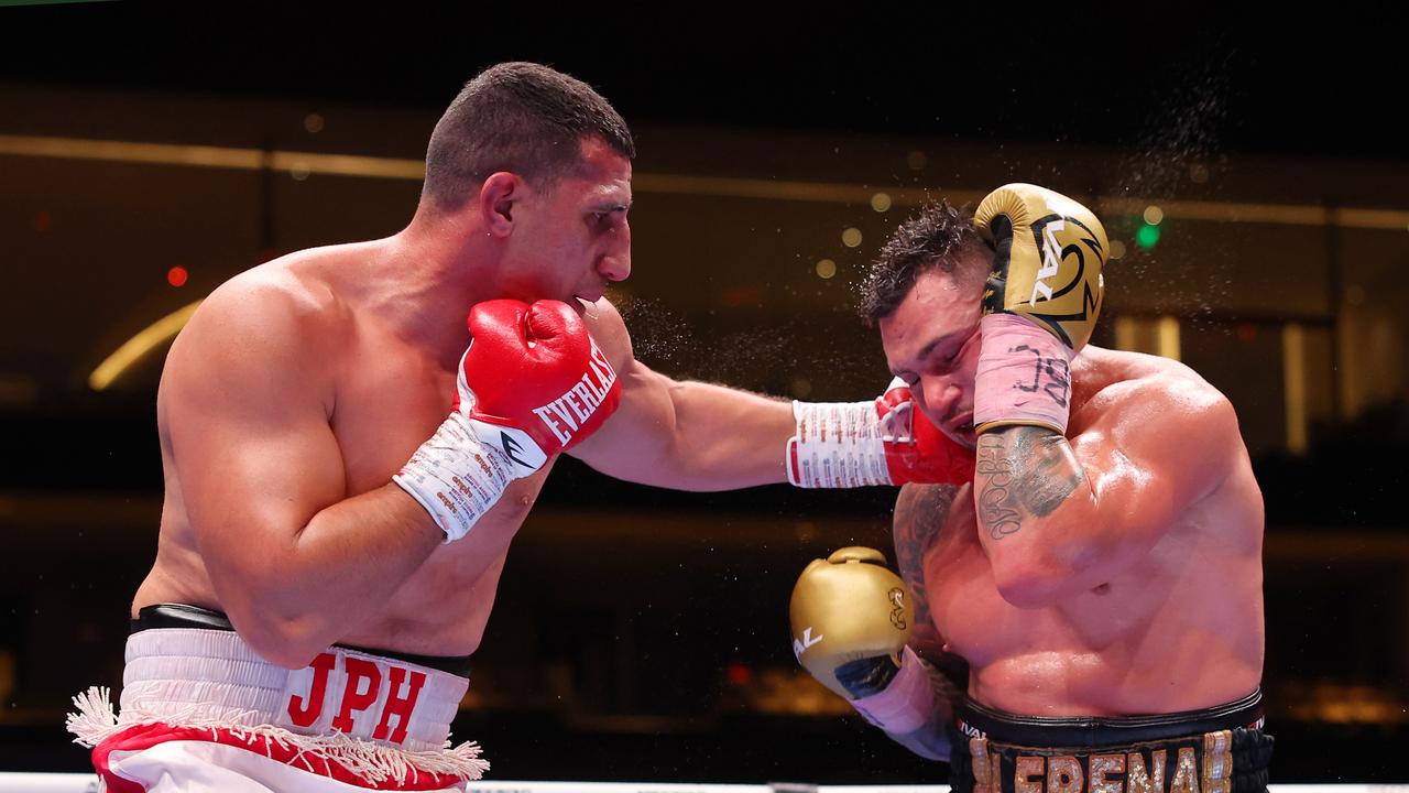 Justis Huni was in control for most of the fight. (Photo by Richard Pelham/Getty Images)