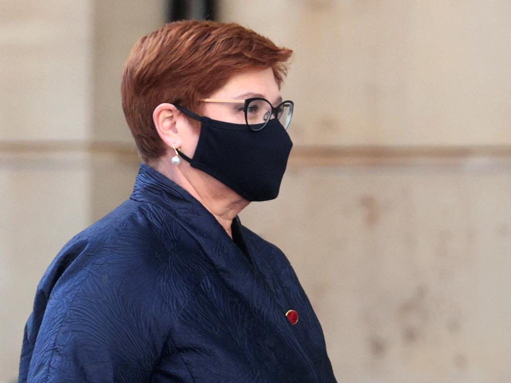 Marise Payne has been caught up in a COVID-19 scare at the G7 in London. Picture: Hannah McKay / Getty Images