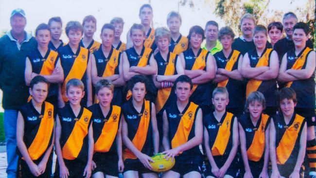 The Kybybolite 2004 Junior Colts Premiers – Lachie Neale is pictured second from left on the front row. Picture Matt Turner.