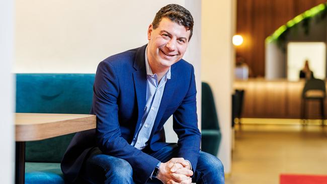 Luxury Escapes CEO Adam Schwab: ‘Rightly or wrongly, people associate bricks and mortar with more brand trust and quality, and it’s an investment.’ Picture: Aaron Francis