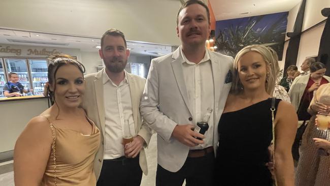 Aimee Kuh, Callan Kuhn, Emily Gordon and James Bennett enjoyed the 2023 Bundaberg & District Business Excellence Awards.
