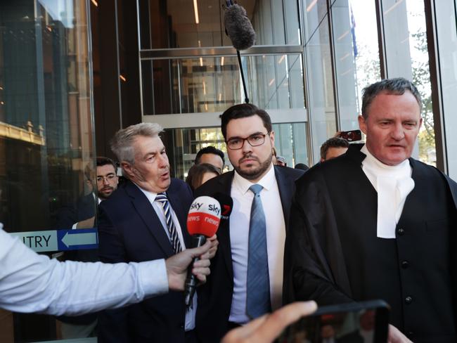 Bruce Lehrmann leaving the Federal Court of Australia in Sydney after the Judge handed down his verdict in favour of Lisa Wilkinson and Channel 10 in LehrmannÃs defamation case. Jane Dempster/The Australian.