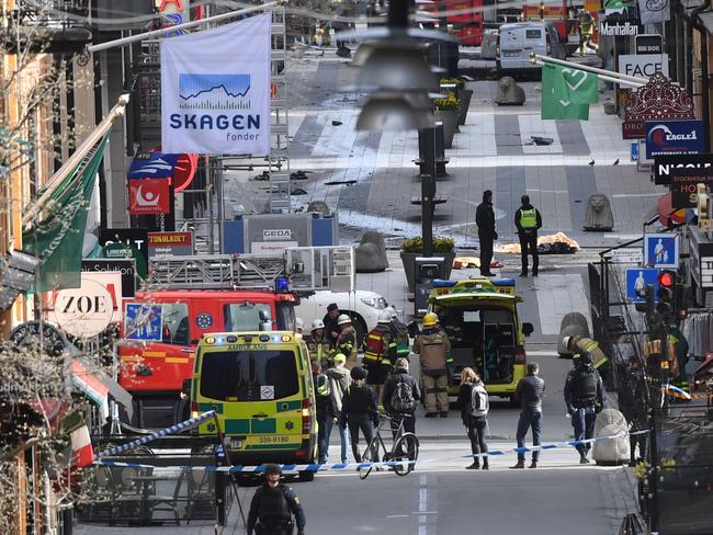 Truck-driving terrorist Rakmat Akilov wanted to punish Sweden for joining a coalition against the Islamic State. Picture: Fredrik Sandberg/TT via AP