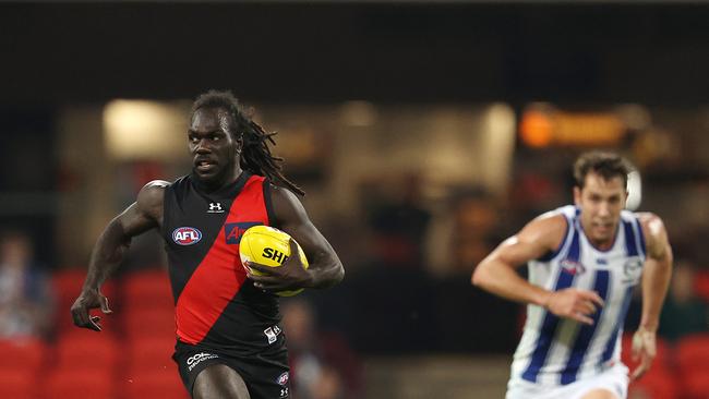 Anthony McDonald-Tipungwuti had another strong game against the Roos. Picture: Michael Klein