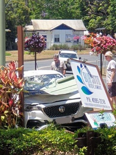 The MG that hit Gordon Grivas on October 31. Picture: Supplied.