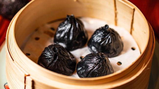 New Shanghai’s Black Truffle xiao long bao. Picture: Supplied