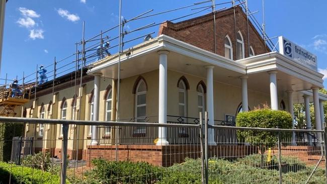 The corner of Hume and Herries St in Toowoomba, which is undergoing renovations. Pic by Michael Nolan