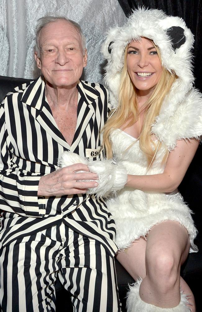 Crystal was married to the Playboy founder from 2012 until he died in 2017. Picture: Charley Gallay/Getty Images for Playboy)