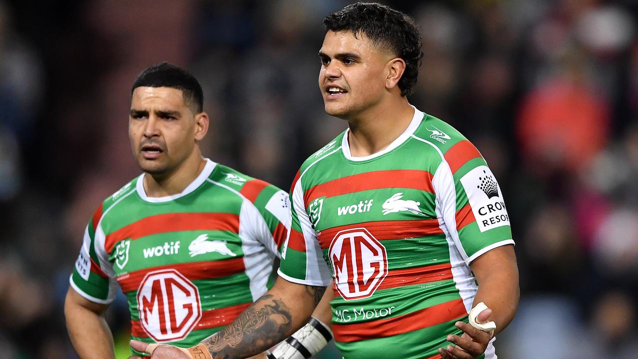 Cody Walker and Latrell Mitchell are the centre of drama at Souths.