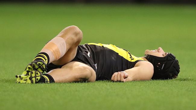 Ben Griffiths was forced to retire due to concussion. Picture: Getty Images