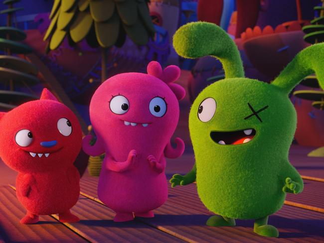 Moxy (centre) and her pals go in seach of their human matches in UglyDolls.