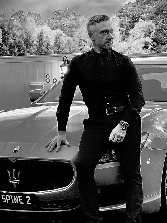 Former chiropractor Martin Timchur with his Maserati (Instagram picture)