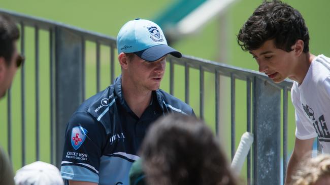 Steve Smith spent over an hour signing autographs and posing for photos on Sunday afternoon.