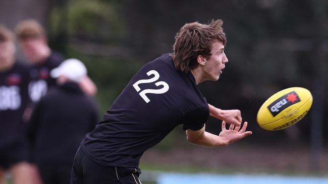 Judson Clarke looks for an option. Picture: Michael Klein