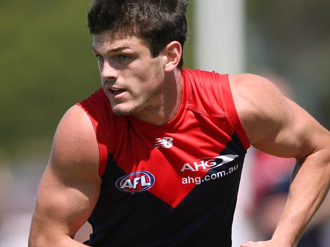 AFL: Pre Season Match Carlton v Melbourne Angus Brayshaw Picture:Wayne Ludbey