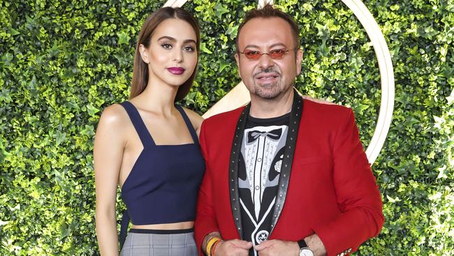 Perdis has been scathing of the influencer market, instead opting to make his daughter Liana the most recent face of the makeup empire. Picture: Mark Cranitch.