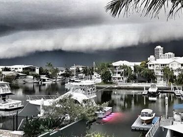 Wild weather rolls into the Gold Coast. Picture: Andy Sparnon