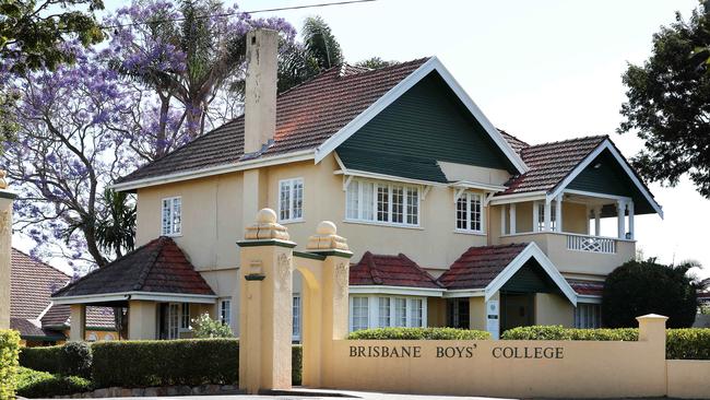 Brisbane Boys College in Toowong. Pic: Tara Croser.