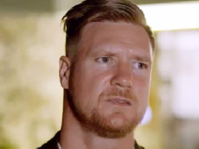 Unfaithful husband Dean Wells on Married at First Sight. Picture: Channel 9