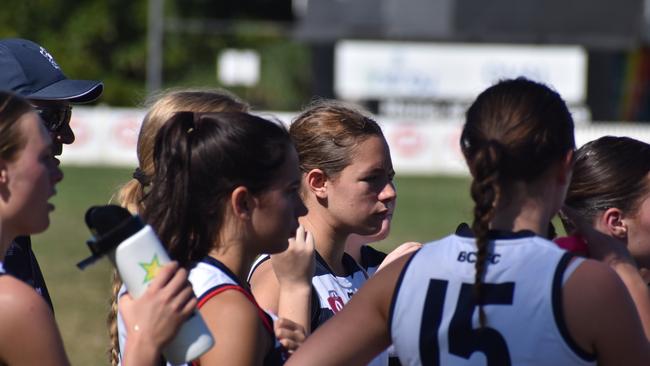 Under-17 Girls division 1 action between the Wilston Grange Gorillas and Broadbeach Cats. Sunday April 30, 2023. Picture: Nick Tucker