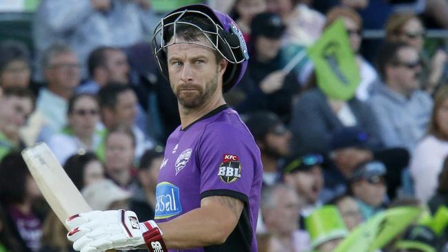 Matthew Wade played a lone hand for the Hurricanes. Picture: AAP