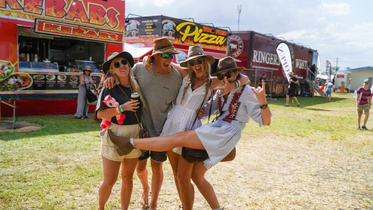 Alicia Cann, Jimmy Barwick, Jacqui White and Brooke Proctor on the second day of Savannah in the Round. Picture: Nuno Avendano