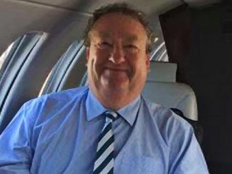 The Australian's Ean Higgins on-assignment travelling in Dick Smith's private jet. PIC: Renee Nowytarger