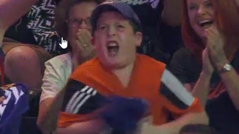 This young Phoenix Suns fan wasn't afraid to show support for his team.