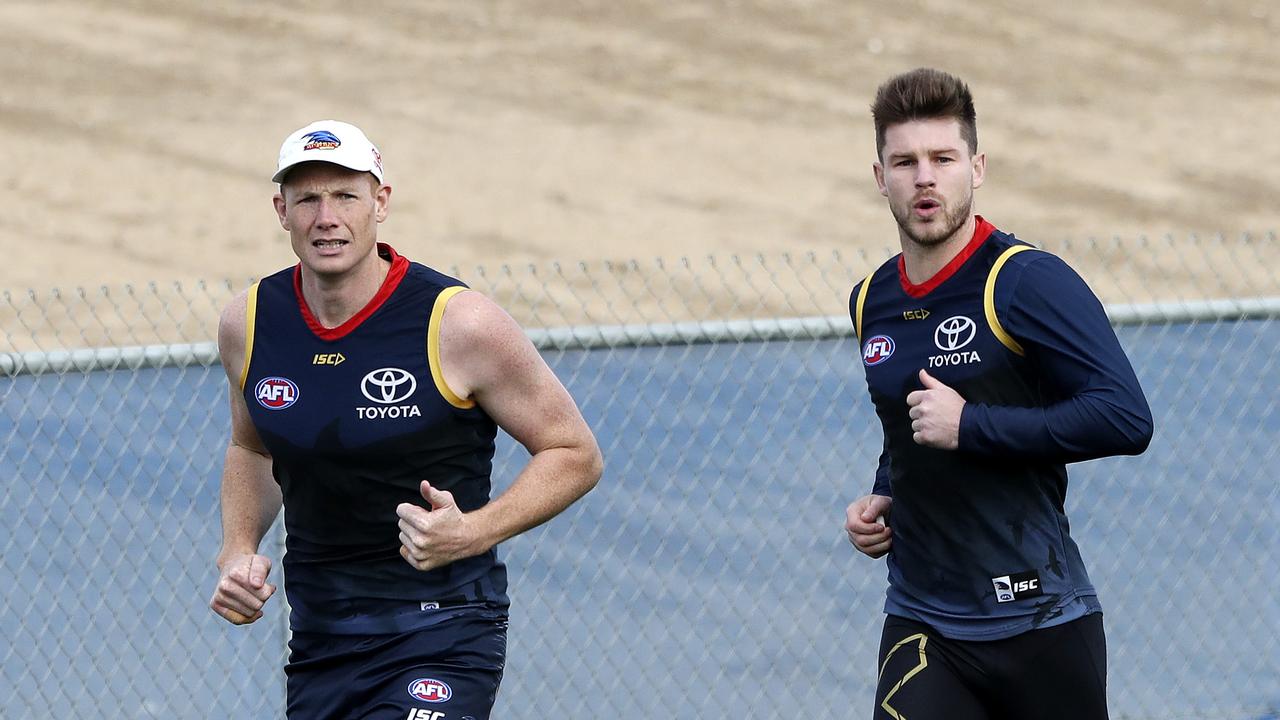 Sam Jacobs will play in the SANFL this week, but Bryce Gibbs has received an AFL call-up. Photo: Sarah Reed.