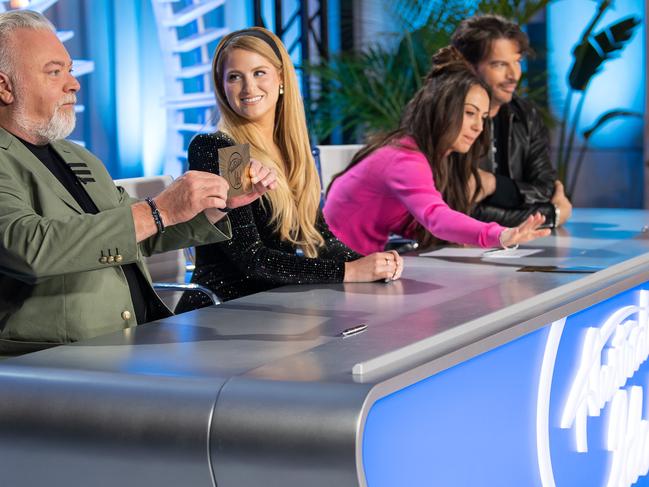 Kyle Sandilands seems to be having fun on Australian Idol. Source: Network Seven