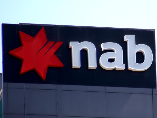 General photos in the Brisbane CBD - NAB (National Australia Bank) signage Brisbane 2020 Picture David Clark