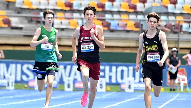 Tate Van Camp Australian All Schools track and field championships in Brisbane. Saturday December 7, 2024. Picture John Gass